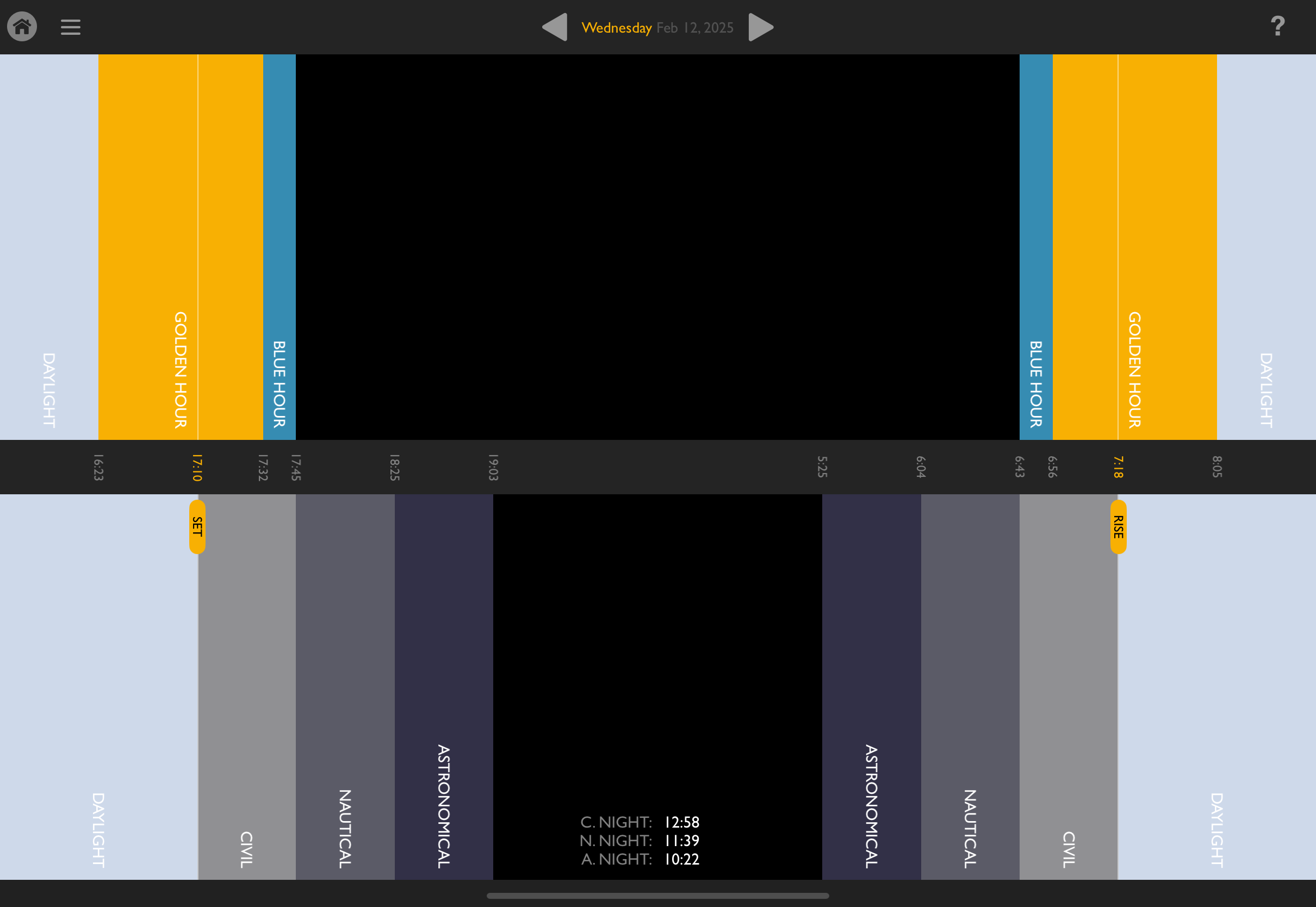 Helios Pro twilight visualization