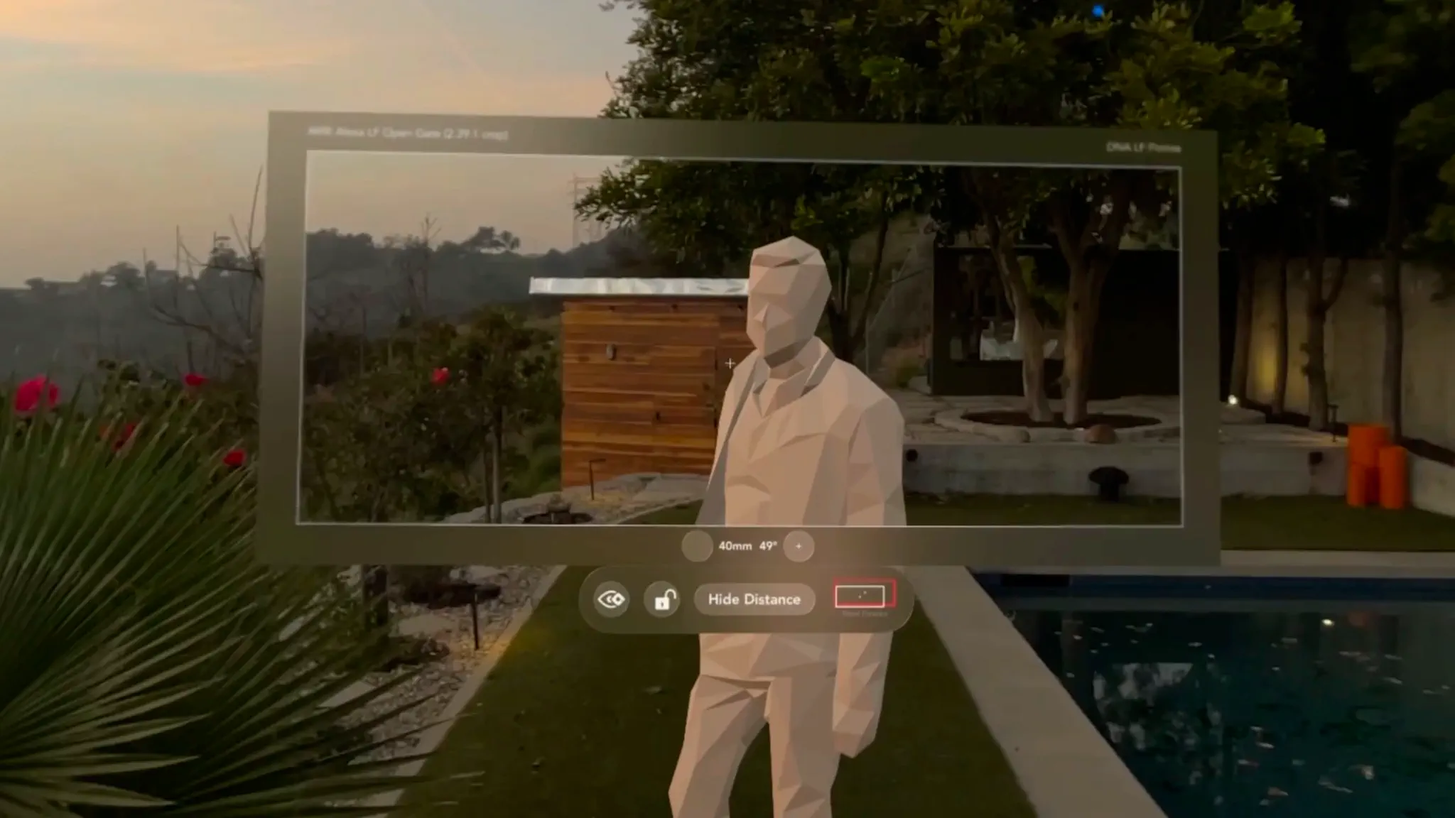 Artemis XR running on Apple Vision Pro